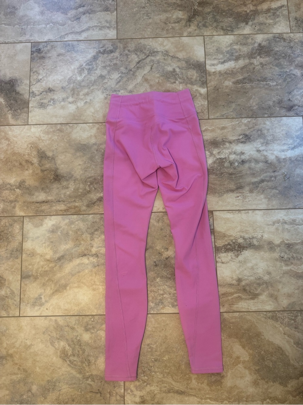 Fabletics Pink Ribbed Leggings